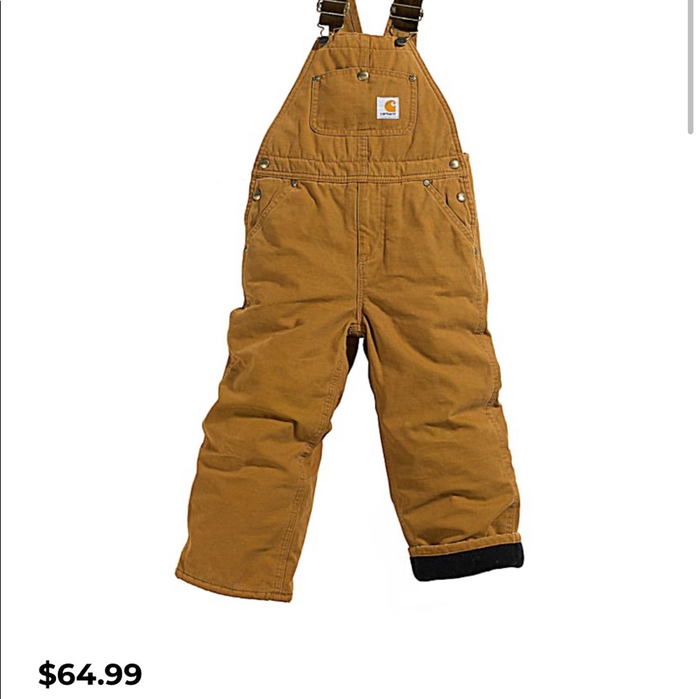 Boys’ Carhartt lined bibs